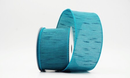 Fita aramada azul-água plissada, sanfonada e enrugada_KW0481GC-55-55